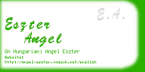 eszter angel business card